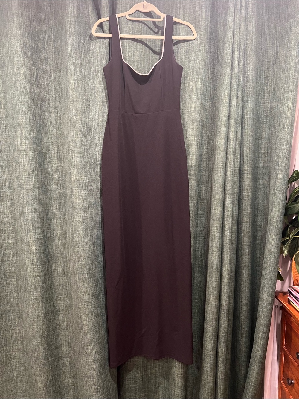 Lulu’s Scoop Neck Maxi Dress with sparkle neckline